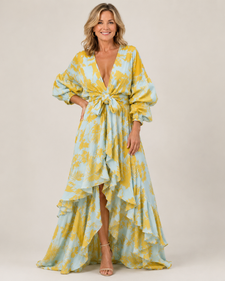 Cassandra Floral Tiered Maxi Dress