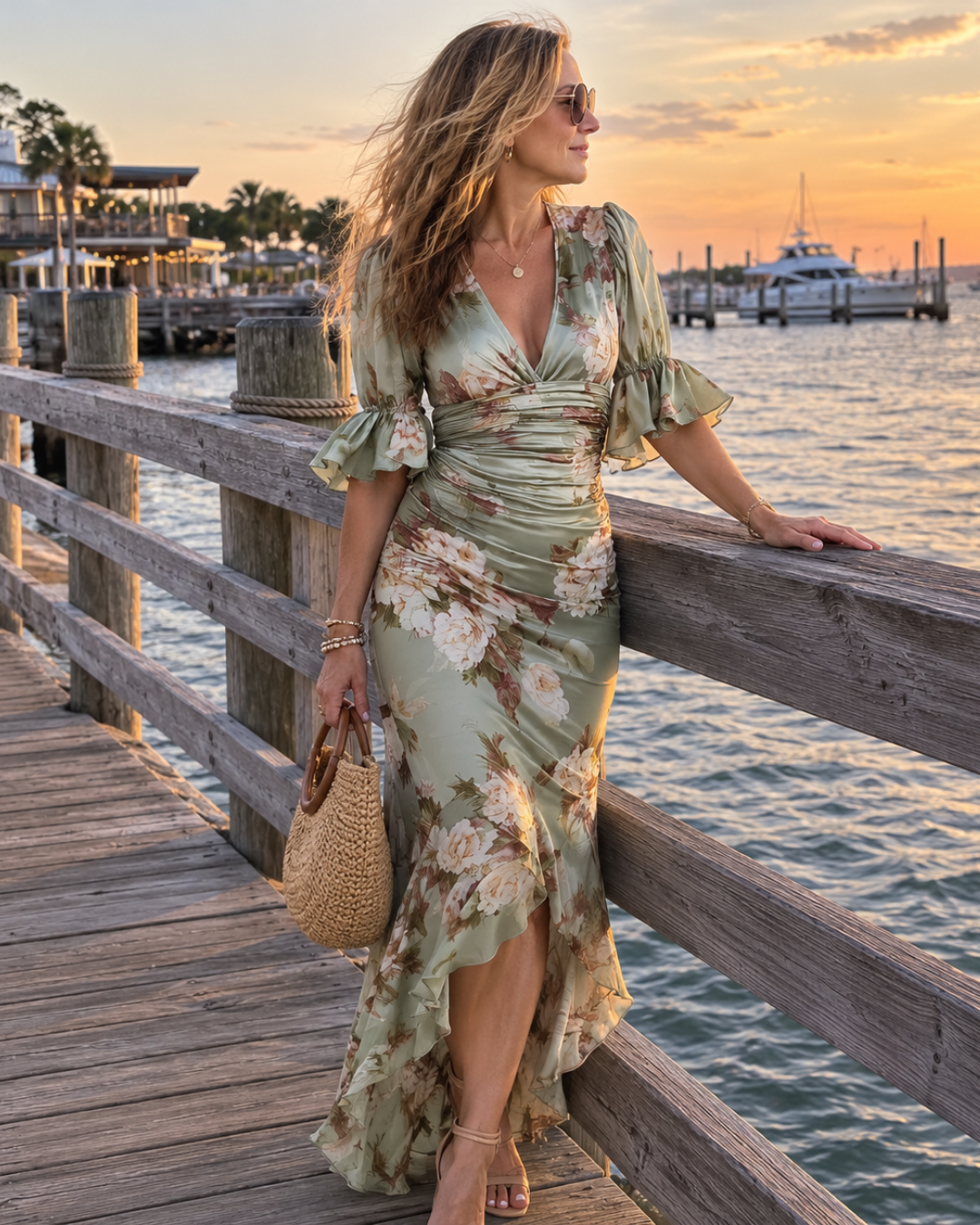 Brenda | Asymmetrical Long Satin Dress