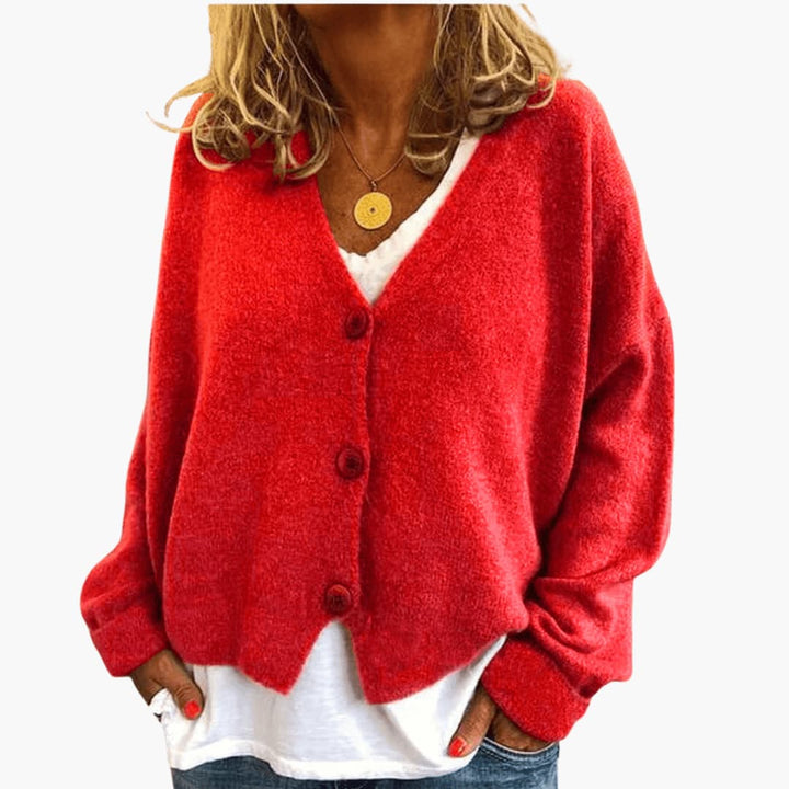 Fern V-Neck Button Cardigan