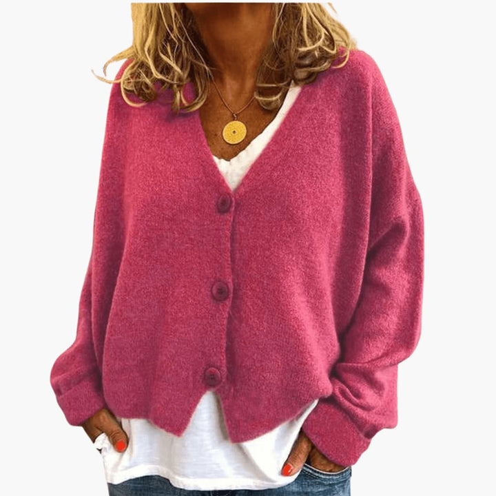 Fern V-Neck Button Cardigan