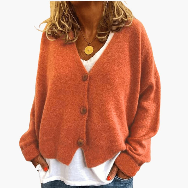 Fern V-Neck Button Cardigan